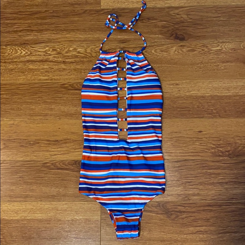 volcom pride swimsuit xs red white blue patriotic